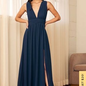 Navy blue prom/formal dress XS
